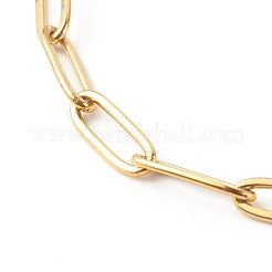 Armband aus Büroklammerketten aus Edelstahl 304&nbsp;BJEW-JB06523-01
