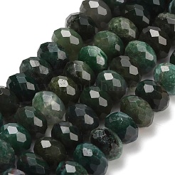 Natur Moos Achat Perlen Stränge&nbsp;G-C259-A03-6x10mm