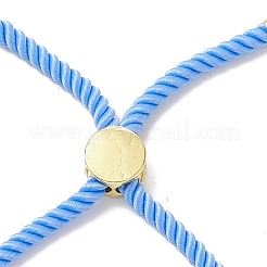 Bracelets coulissants en corde milan torsadée à moitié finis&nbsp;FIND-G032-01G-15