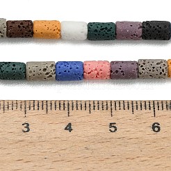 Synthetische Lavasteinperlenstränge&nbsp;G-A317-F01-01