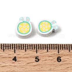 Cuentas de arcilla polimérica hechas a mano para Pascua&nbsp;CLAY-A006-01A