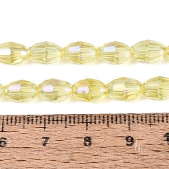 Electroplate transparentes abalorios de vidrio hebras&nbsp;GL-N002-01A-A02