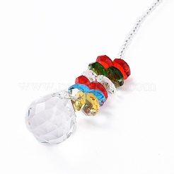 Decorazione a sospensione con decorazione a sospensione a parete con perline di cristallo a goccia&nbsp;HJEW-G019-01B