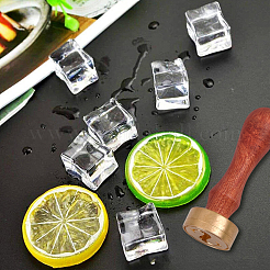 1 Stück goldfarbener Stempelkopf aus Messing&nbsp;DIY-CP0008-07A