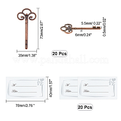Pince-notes en alliage de zinc&nbsp;DJEW-WH0037-73