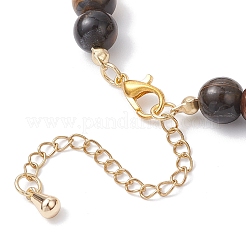 Braccialetti con perline di occhio di tigre naturale e citrino per donna&nbsp;BJEW-JB12239-02