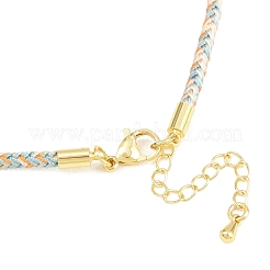 Creazione di collane in cordoncino di policotone intrecciato&nbsp;MAK-F038-B19-G