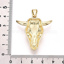 Anhänger aus Messing und synthetischem Türkis&nbsp;KK-T079-03B-G