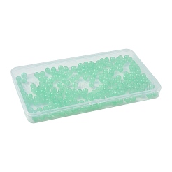 2 brin de perles rondes en verre imitation jade&nbsp;DGLA-FS0001-20D