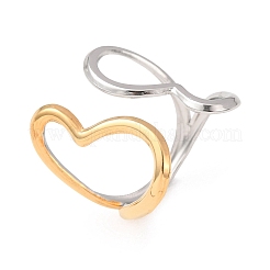 Bagues de manchette ouvertes en acier inoxydable 304 pour femmes&nbsp;RJEW-K321-01F