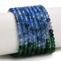 Stränge aus natürlichen Chalcedonperlen mit Farbverlauf&nbsp;GG-NH0004-A01-01A