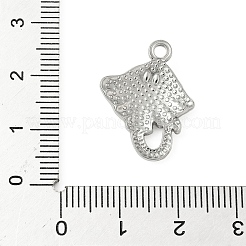 Mantarochen-Anhänger aus 304 Edelstahl&nbsp;STAS-S186-05A-P