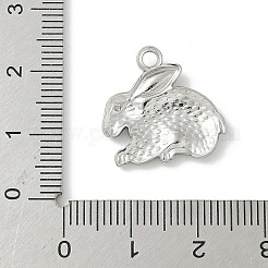 Kaninchenanhänger aus 304 Edelstahl&nbsp;STAS-S186-07C-P