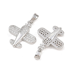 Pendentifs en laiton zircon cubique transparent&nbsp;KK-G549-18C-P