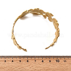 Bracelets manchettes en acier inoxydable 304 pour femmes&nbsp;BJEW-F509-03D-G