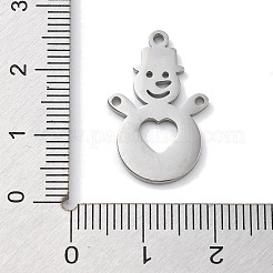 Weihnachtsmotiv anlaufgeschützter Anhänger aus 304 Edelstahl&nbsp;LS-STAS-R003-04P-01