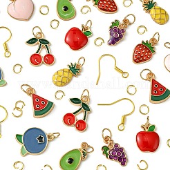 9 Paar baumelnde Ohrringe mit Obstmotiv zum Selbermachen&nbsp;DIY-FS0006-03