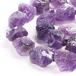 Rohe raue natürliche Amethystperlenstränge&nbsp;G-G838-01