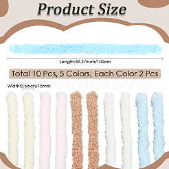 10 Stück 5 Farben DIY Plüschstäbe&nbsp;DIY-CP0011-70