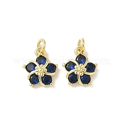 Latón claro colgantes de circonita cúbica&nbsp;ZIRC-J025-29G-1