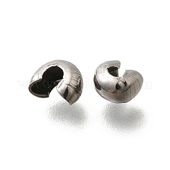 Crimpperlenabdeckungen aus Edelstahl 304&nbsp;STAS-P239-34P-04