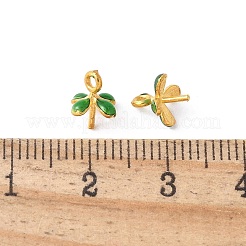Ganci per perni ad occhiello in ottone smaltato&nbsp;KK-K399-07B-G