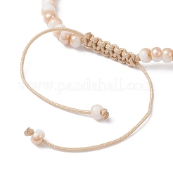 Geflochtene Perlenarmbänder aus Glas- und Messingperlen&nbsp;BJEW-JB09873
