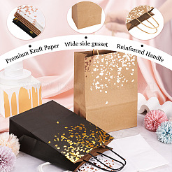 12 Stück 3 Farben Geschenktüten aus Goldprägungspapier&nbsp;CARB-TA0001-02