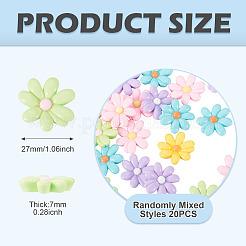 20 Stück opake Harz-Cabochons&nbsp;CRES-TA0001-59