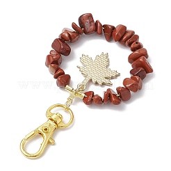Pendentif décoratif en copeaux de jaspe rouge naturel&nbsp;KEYC-JKC00976-01