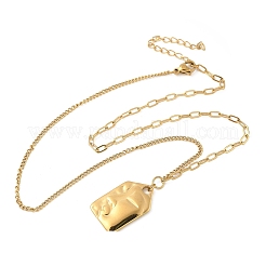 Colliers pendentifs en acier inoxydable 304 pour femmes&nbsp;NJEW-D312-02A-G
