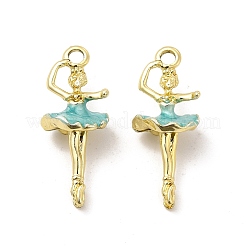 Crémaillère placage pendentifs en émail d'alliage&nbsp;ENAM-M051-02G-A