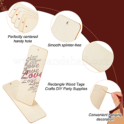 DIY-Sets zum Basteln von Lesezeichen aus Holz&nbsp;WOOD-SP0001-21D
