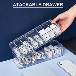 Rechteckige Aufbewahrungsboxen für Kabelorganizer aus Kunststoff&nbsp;PW-WG97164-01