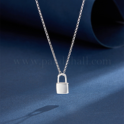Collar con colgante de candado de plata esterlina s925&nbsp;VI3369