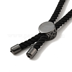 Halbfertige verdrehte Mailänder Seil-Gleitarmbänder&nbsp;FIND-G032-01B-06