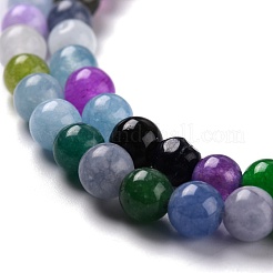 Natürliche weiße Jade Perlen&nbsp;G-J390-C01-05