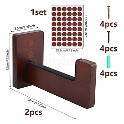 1 soporte de pared antideslizante de madera para tablas de surf.&nbsp;AJEW-DC0004-42