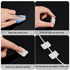 Clip di gestione dei cavi in plastica&nbsp;AJEW-WH0250-40