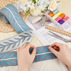 Blattband aus Polyester-Jacquard&nbsp;OCOR-WH0097-08B