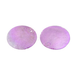 Anhänger aus natürlicher Capiz-Muschel mit Sprühfarbe bemalt&nbsp;SSHEL-T017-15A