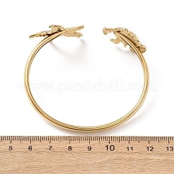 Armreifen aus Edelstahl 304 mit Ozeanmotiv&nbsp;BJEW-T026-01G-06