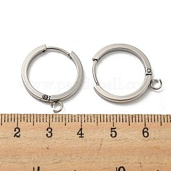 Orecchini a cerchio huggie in acciaio inossidabile 201 resistenti all'ossidazione&nbsp;STAS-A167-01H-P
