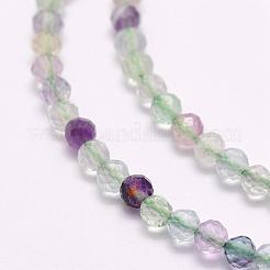 Perline fluorite naturale fili&nbsp;G-F509-38-4mm