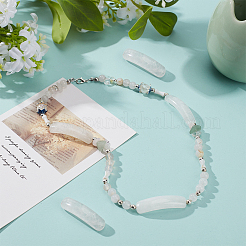 5 breloque connecteur en cristal de quartz naturel&nbsp;G-BC0001-56D