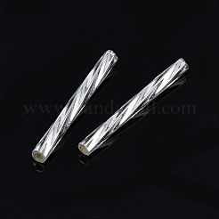 Perles de clairon torsadées en verre opaque&nbsp;SEED-T005-15-B01