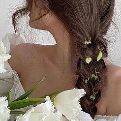 24 pz 6 stili perline di dreadlocks in plastica e vetro&nbsp;PALLOY-AB00069