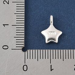 925 Sterling Silber Smiley Stern Charm&nbsp;STER-R013-05S