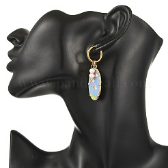 Pendientes de aro pequeños de acero inoxidable 304 estampados&nbsp;EJEW-JE07394