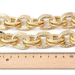 Unisex-Halsketten aus dickem Aluminium mit Doppelgliedern&nbsp;NJEW-V006-01G
